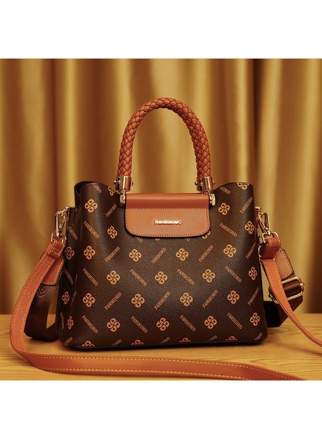 FANSINUO Bag Women's Bag  New Middle-aged Ladies Mother Tote Elegant Satchel Large Capacity Single Shoulder Crossbody Bag - Image 4