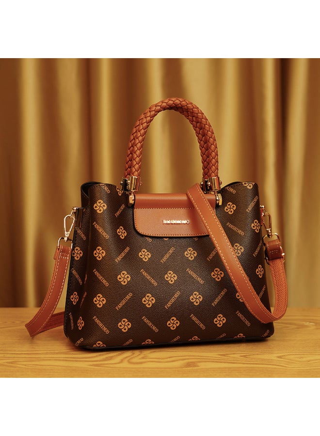 FANSINUO Bag Women's Bag  New Middle-aged Ladies Mother Tote Elegant Satchel Large Capacity Single Shoulder Crossbody Bag - Image 2