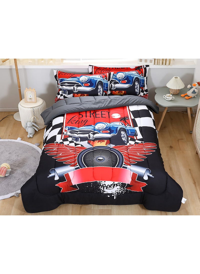 Stargold Extra Soft Best Comforter King Size Microfiber Printed 4 Pieces Set - Image 1