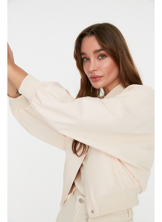 trendyol Winter Jacket - Offwhite - Bomber jackets - Image 2