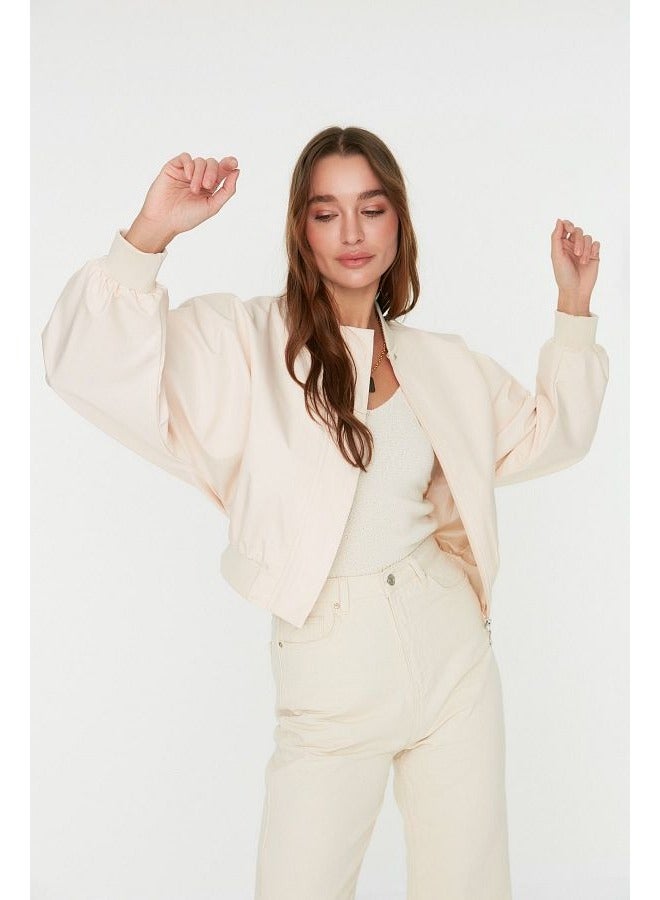 trendyol Winter Jacket - Offwhite - Bomber jackets - Image 4