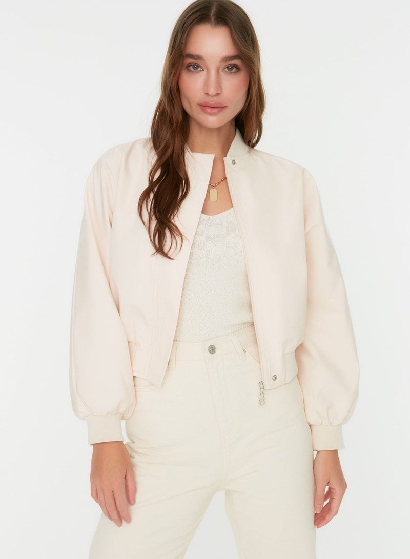 trendyol Winter Jacket - Offwhite - Bomber jackets - Image 3