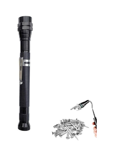 Magnetic Telescoping Pickup Tool, 360° Flexible Extendable Magnetic Pickup Tool, Magnetic Pickup Tool with Light, LED Magnetic Pickup Tool Flashlight, Portable Pick Up Grab Tool