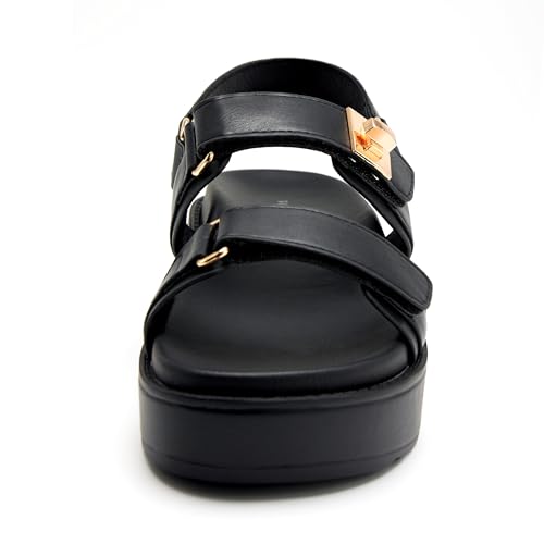 vodvob Womens Platform Sandals with Adjustable Straps Soft Cushioned Footbed 1.6" Heel height Summer Slides for Office/Beach/Daily Outfits - Image 4