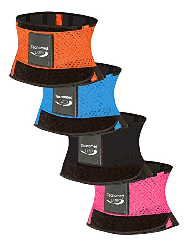 Tecnomed Back Support Belt for Men & Women - Latex Lumbar Support Back Brace for Lower Back Pain Relief, Sciatica, Herniated Disc -All Day Comfort & Support for Work, Gym and Play Black - Image 5