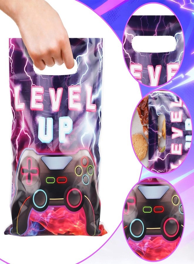 Adecortalk 50 Pcs Video Game Party Favor Bags Video Game Gift Bag Plastic Candy Goodie Treat Gift Bags for Kids Game On Birthday Baby Shower Party Decorations Gamer Party Supplies - Image 3