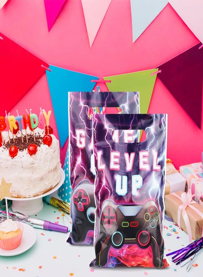 Adecortalk 50 Pcs Video Game Party Favor Bags Video Game Gift Bag Plastic Candy Goodie Treat Gift Bags for Kids Game On Birthday Baby Shower Party Decorations Gamer Party Supplies - Image 5