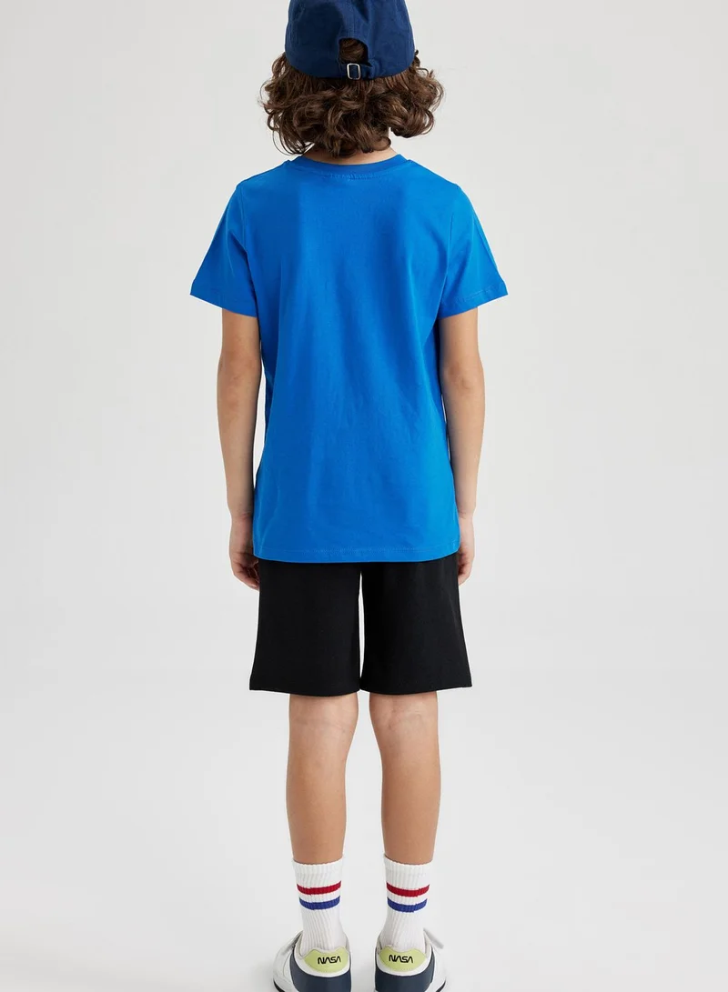 DeFacto Kids Nyc Print T-Shirt And Shorts