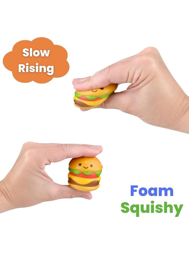 4E's Novelty 24 Pack Fast Food Squishy Toys for Kids Bulk - Slow Rising (Individually Wrapped) Small Foam Squishies 1.5-2.25" - Sensory Fidget Toys Prizes for Classroom Birthday Party Favors by 4E's Novelty  - Image 4