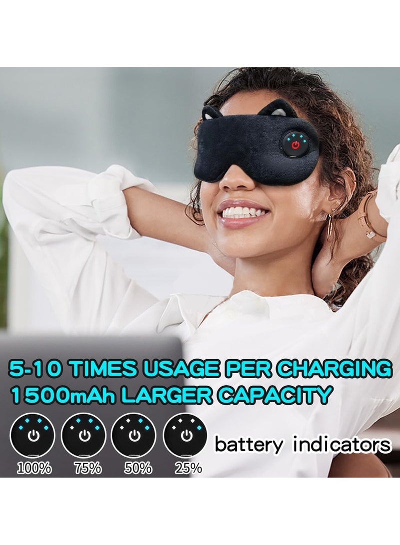 General Cordless Rechargeable Heated Eye mask Cute Shapes with Battery Indicators with Sound Prompt for Relief Dry Eye  - Image 3