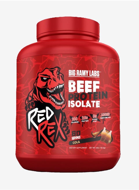REDREX - Beef Protein Isolate - Cola Flavor - 4lb - 60 serving