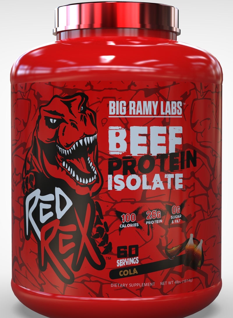 BIG RAMY LABS REDREX - Beef Protein Isolate - Cola Flavor - 4lb - 60 serving - Image 2