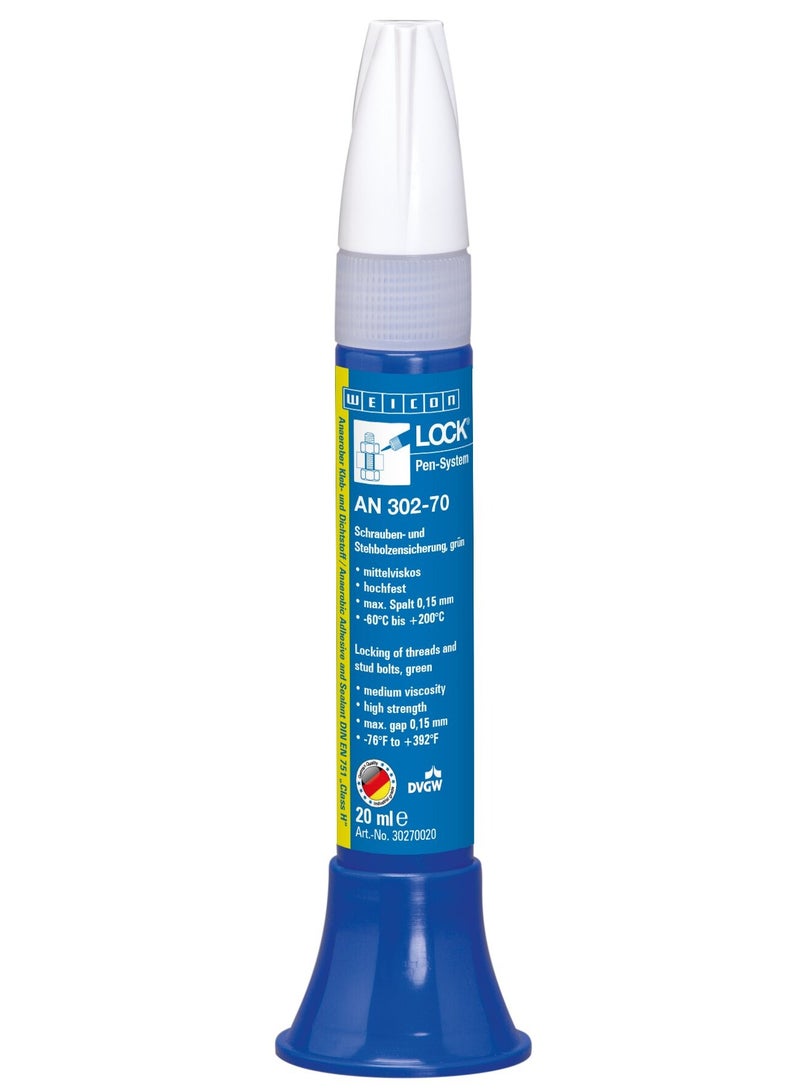 WEICONLOCK® AN 302-70 | 20 ml | Locking of Threads and Stud Bolts | High-Strength Thread Adhesive - Image 1