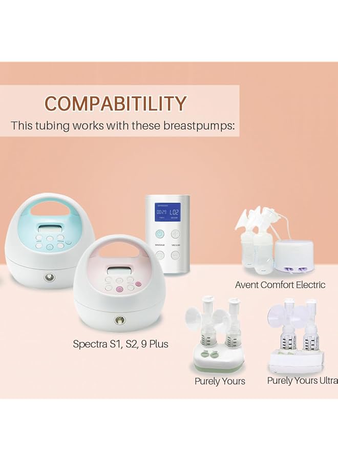 PUMPMOM-US Replacement Tubing For Spectra S2 Spectra S1 Spectra 9 Plus Bpa Free Replace Spectra Tubing Avent Tubing Ameda Tubing Made By Pumpmom(Not Original Spectra S2 Accessories) - Image 2