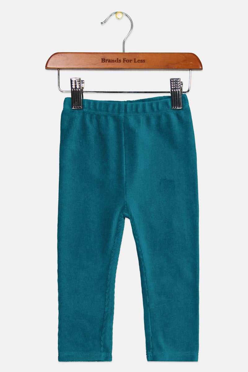 First Impressions Toddlers Girl Ribbed Pull On Pants, Blue  - Image 1