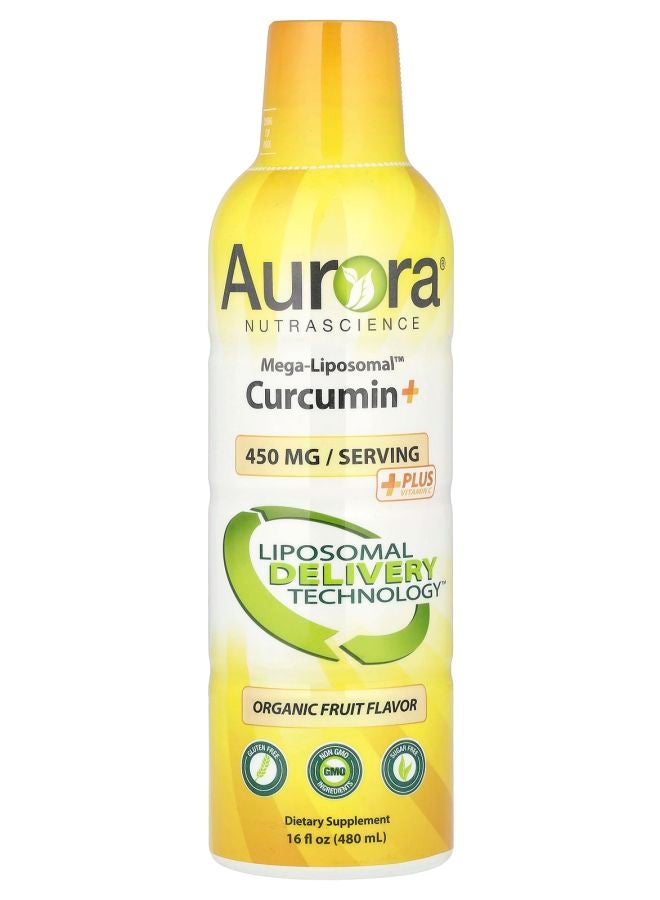 Mega-Liposomal™ Curcumin+ Organic Fruit 450 mg 16 fl oz (480 ml)