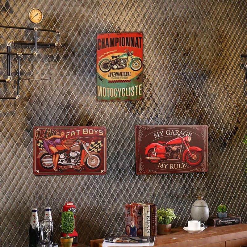 BPA Vintage Metal Tin Sign - My Garage My Rules - Image 4