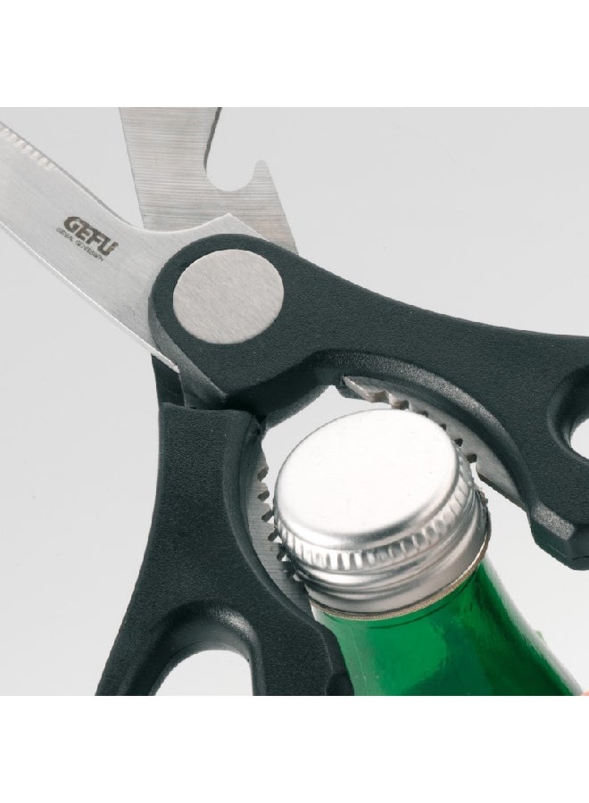 GEFU Ergonomic Handle Ciseaux universal Scissor Black and Silver 2 x 11 x 29 cm 12650 - Image 3