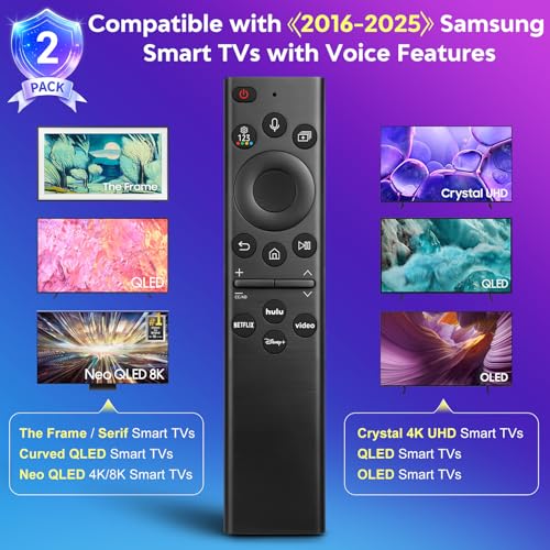 OMAIC ReplacementVoiceforSamsungSmartTVRemoteControlUniversal BN5901385A Compatible with Samsung Frame Curved QLED Crystal UHD TVs - Image 3