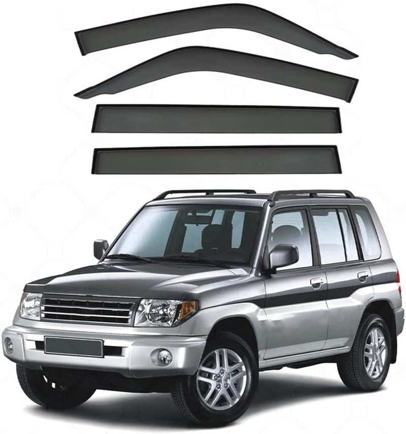 Premium Wind Deflector for Mitsubishi Shogun Pinin MK1 1998-2015 Window Side Visor Keep Your Car Ventilated in Rain Reduce Wind Turbulence External Accessories - Image 1