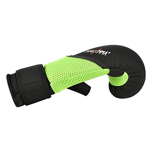 MaxxMMA Neoprene Washable Heavy Bag Gloves - Boxing Punching Training (Neon Yellow, L/XL) - Image 2