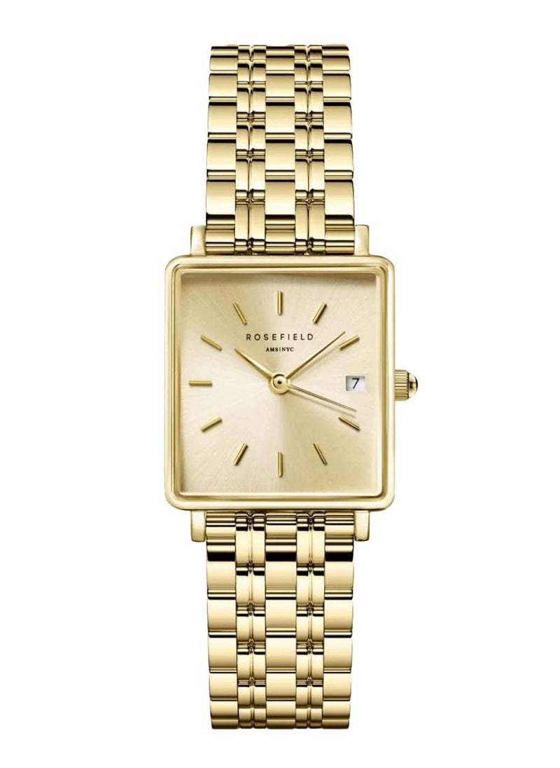 RoseField Rosefield Boxy XS Stainless Steel Gold Ladies Watch QCGSG-Q048  - Image 1