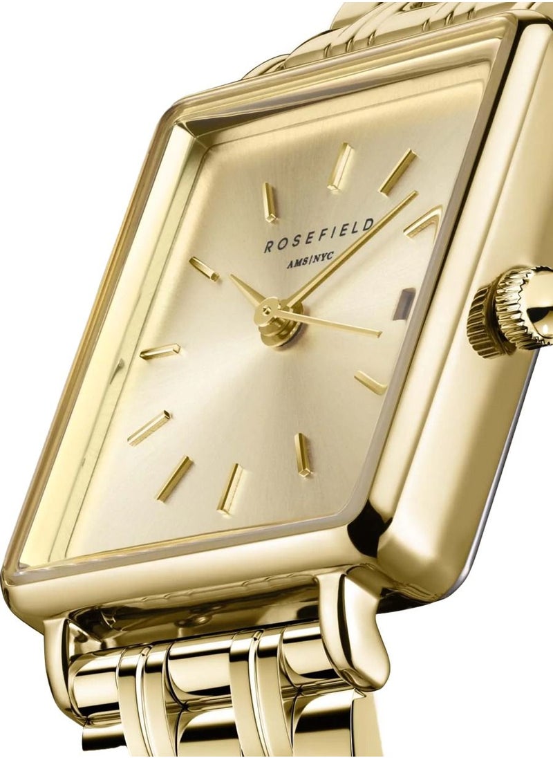 RoseField Rosefield Boxy XS Stainless Steel Gold Ladies Watch QCGSG-Q048  - Image 2