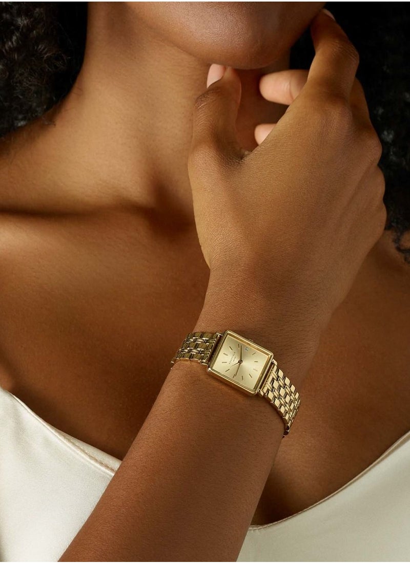 RoseField Rosefield Boxy XS Stainless Steel Gold Ladies Watch QCGSG-Q048  - Image 5