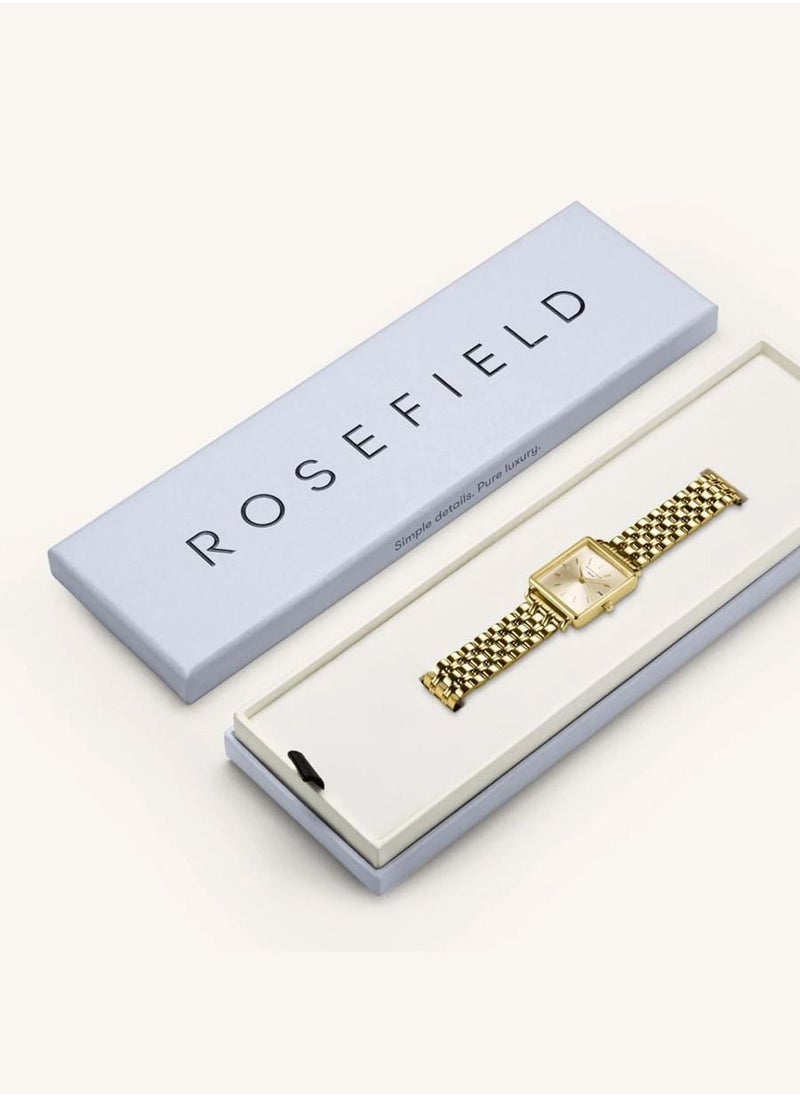 RoseField Rosefield Boxy XS Stainless Steel Gold Ladies Watch QCGSG-Q048  - Image 4