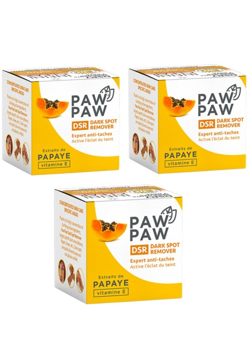Paw Paw Three Pieces Of DSR Dark Spot Remover With Papaya 25x3 ml  - Image 1