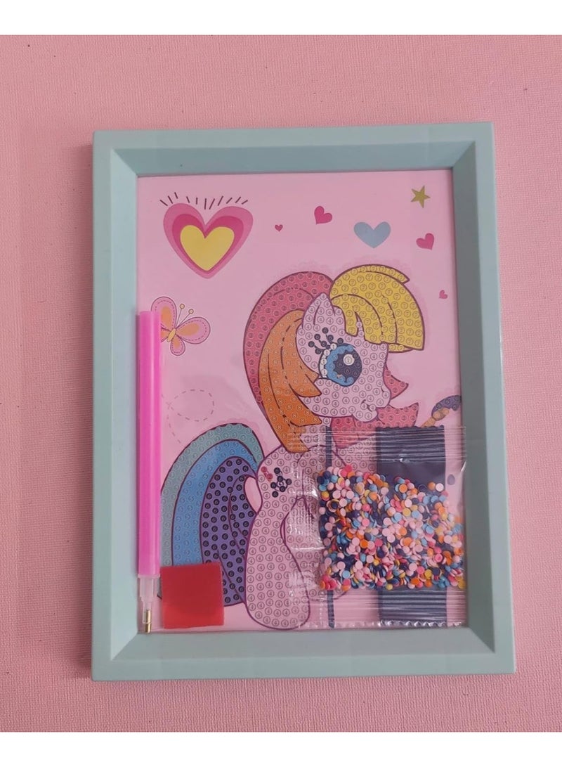 Unicorn Diamond Painting Kit for Kids to Develop Concentration and Patience Skills, Improve Hand-eye Coordination - Image 1