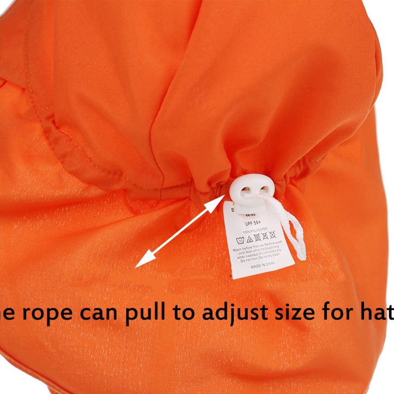Kids Safari Sun Hat: UPF 50+ Polyester Material, Blocks 98% UVA UVB Rays - Adjustable Drawstring, Neck Cover, Lightweight Foldable Design for Outdoor Baby Toddler Infants - Image 3