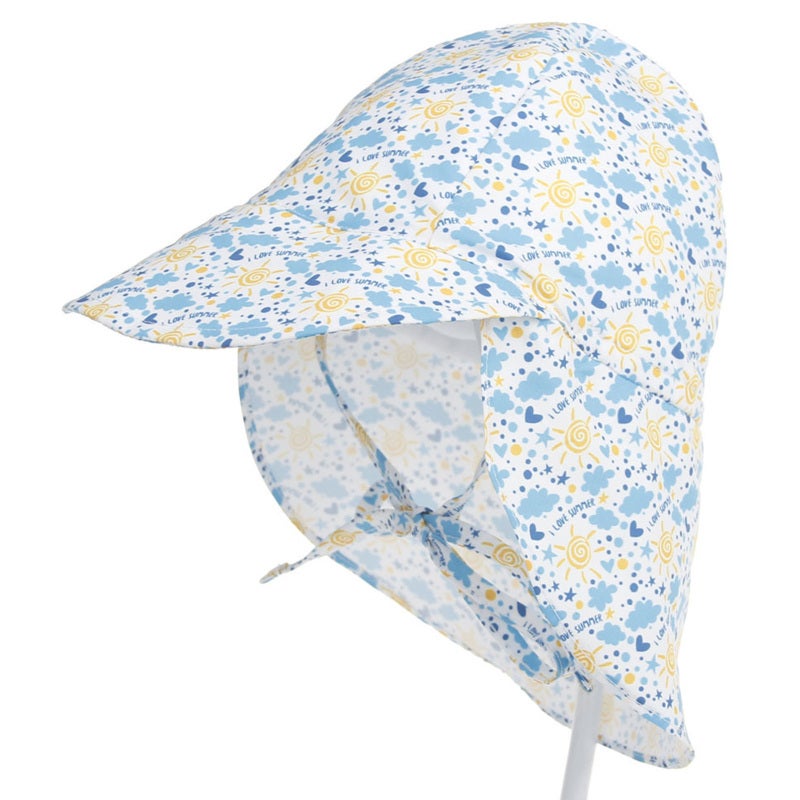 Kids Safari Sun Hat: UPF 50+ Polyester Material, Blocks 98% UVA UVB Rays - Adjustable Drawstring, Neck Cover, Lightweight Foldable Design for Outdoor Baby Toddler Infants - Image 1