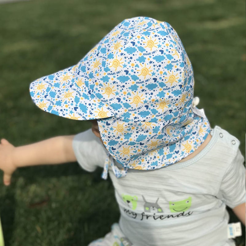 Kids Safari Sun Hat: UPF 50+ Polyester Material, Blocks 98% UVA UVB Rays - Adjustable Drawstring, Neck Cover, Lightweight Foldable Design for Outdoor Baby Toddler Infants - Image 2