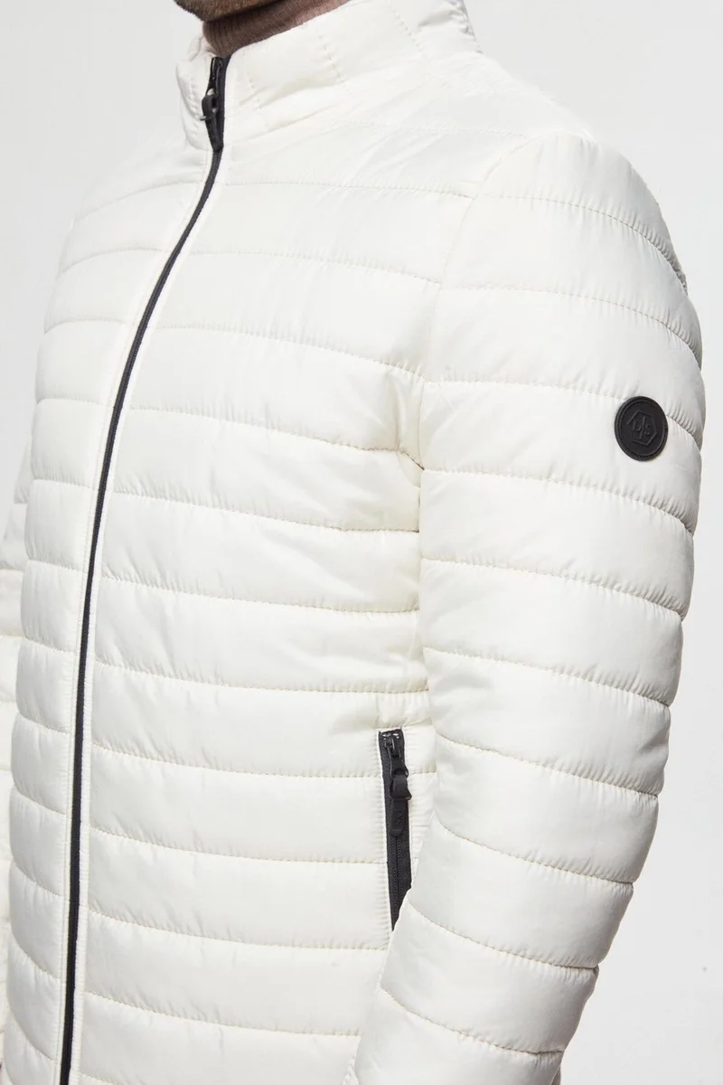 دي أس دامات Slim Fit Stone Windproof Fiber Filled Coat 3HF07ORT04262