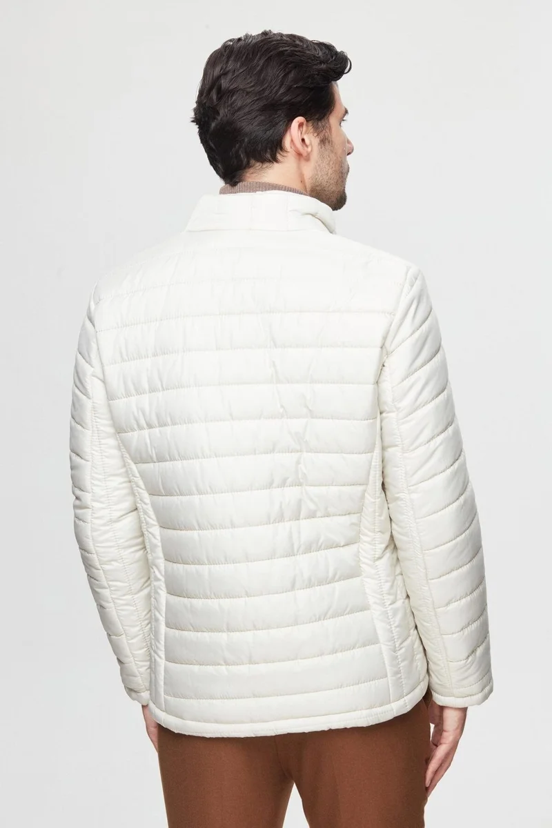 دي أس دامات Slim Fit Stone Windproof Fiber Filled Coat 3HF07ORT04262