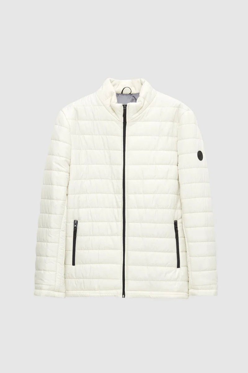 دي أس دامات Slim Fit Stone Windproof Fiber Filled Coat 3HF07ORT04262