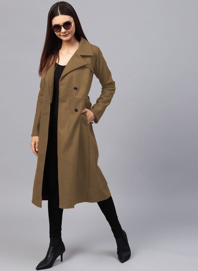 Athena معطف طويل بني للنساء - Image 5