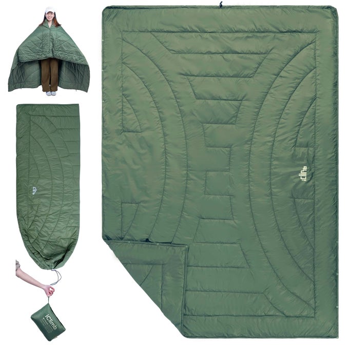3M THINSULATE INSULATION WARM CAMPING BLANKET ULTRALIGHT COMPACT GREEN