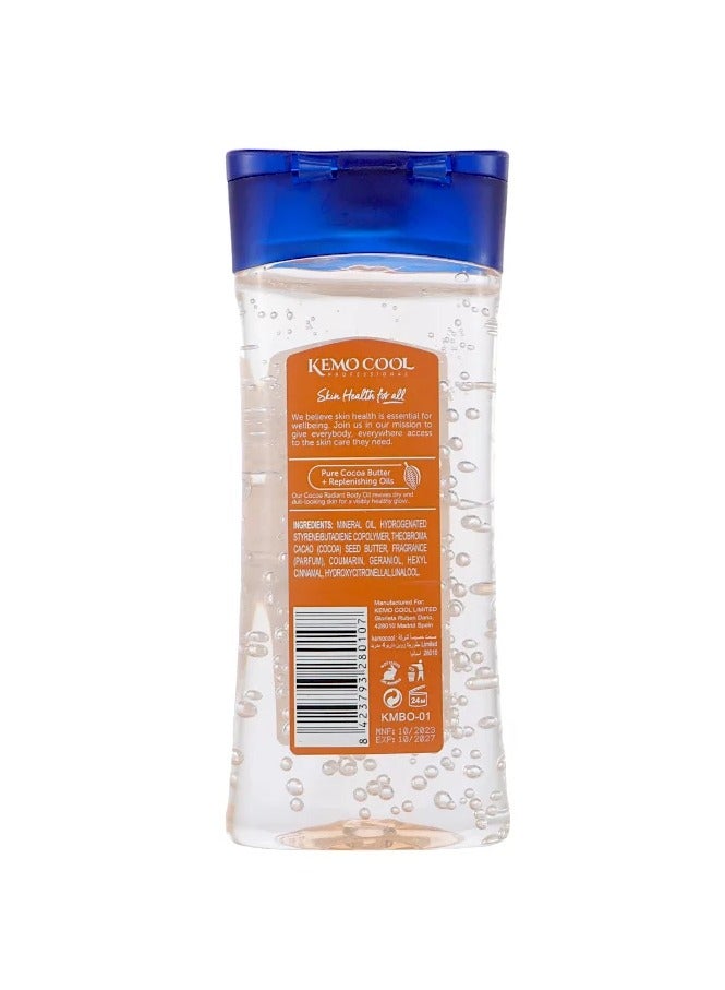 Kemo Cool Cocoa Radiant Body Oil Gel 200ml - Image 2
