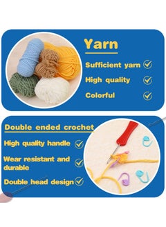 SYOSI Crochet Kit, Crochet Kit for Beginners, Crochet Bouquet Kit, Beginner Crochet Kit for Adults, Crochet Starter Kits with Yarn, Animal Knitting Kit with Detailed Tutorials and Videos  - Image 3