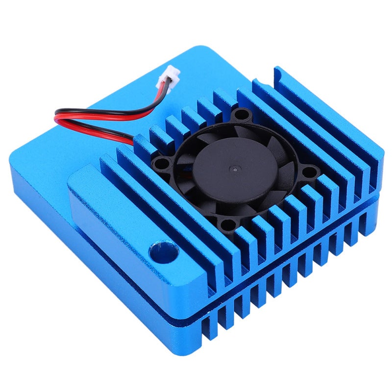 غلاف Nano Pi R2S: غلاف بمروحة تبريد من سبائك الألمنيوم - مجموعة غلافات قابلة للتعديل ذات تبريد حراري متين لمحبي جهاز التوجيه المصغر NanoPi R2S - Image 5