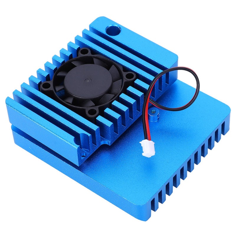 غلاف Nano Pi R2S: غلاف بمروحة تبريد من سبائك الألمنيوم - مجموعة غلافات قابلة للتعديل ذات تبريد حراري متين لمحبي جهاز التوجيه المصغر NanoPi R2S - Image 4