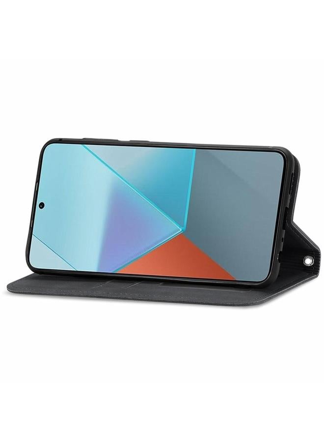 erorex Case For Xiaomi Redmi Note 13 Pro 5G Retro Skin Feel Magnetic Flip Leather Phone Case - Image 4