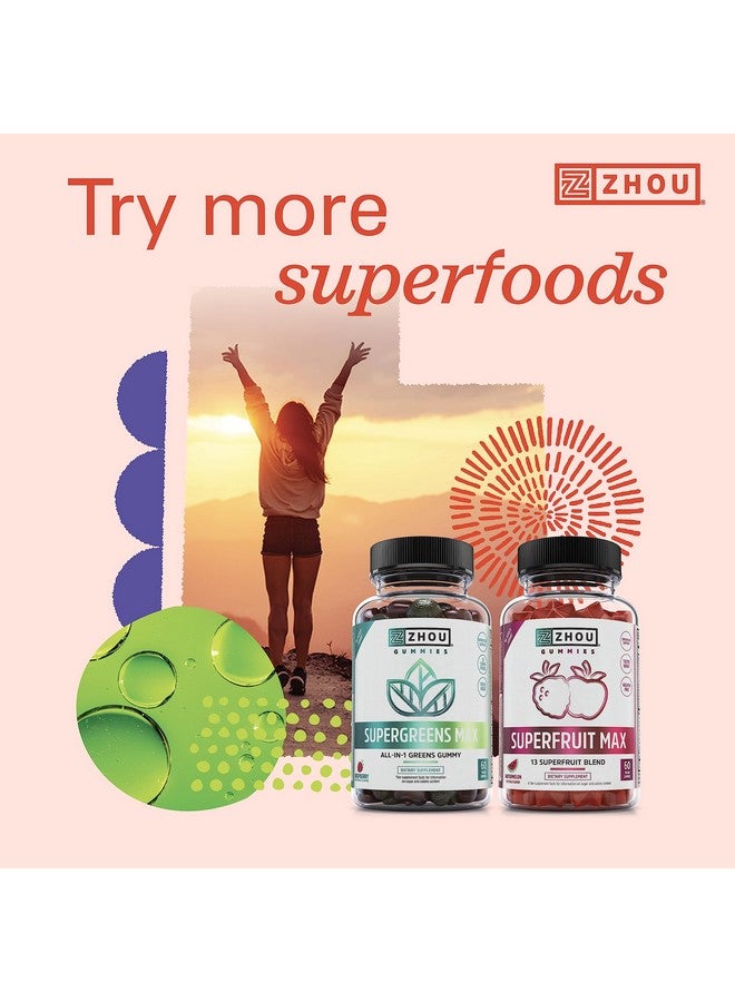 Zhou Nutrition USDA Organic Reds Antioxidant Superfood Powder, Vitamin C, Organic Tart Cherry, Beetroot, Cranberry, Goji Berry and More, Fiber, Immune Support, Non-GMO, Vegan, 30 Servings - Image 5