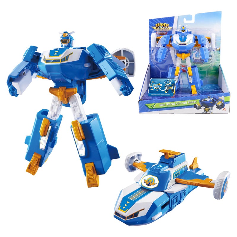 Super Wings World Aircraft Playsets  Season 6 New Air Moving Base  Airplane Toys Mini Plane Transformers  Transform Aircraft to Robot  Preschool Toy Plane Set for 3 4 5 year old Boys Girls