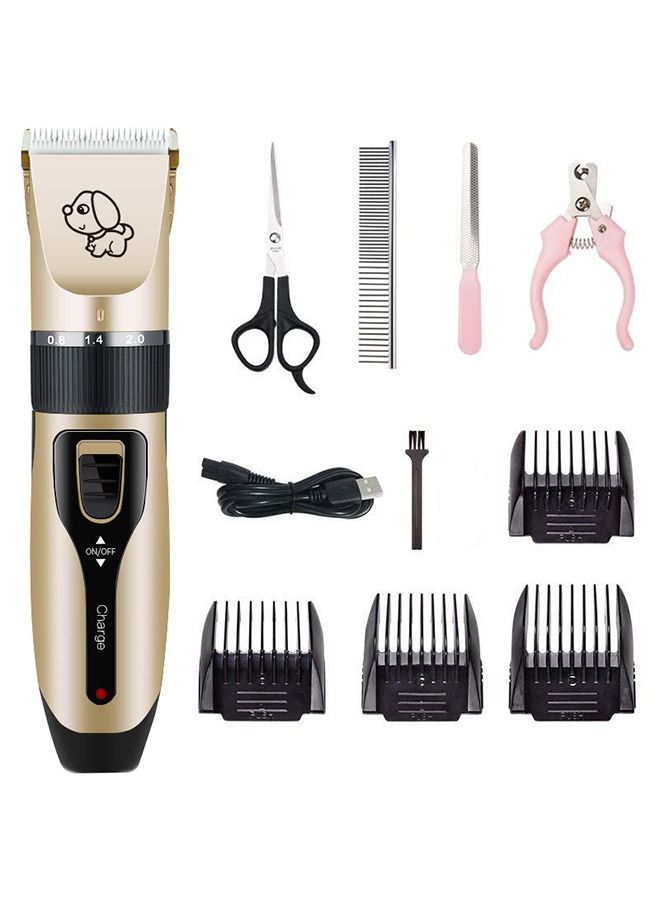 Yolu Electrical Pet Clipper Professional Grooming Kit, Low Noise High Power Rechargeable Hair Trimmers For Dogs And Cats  - Image 1