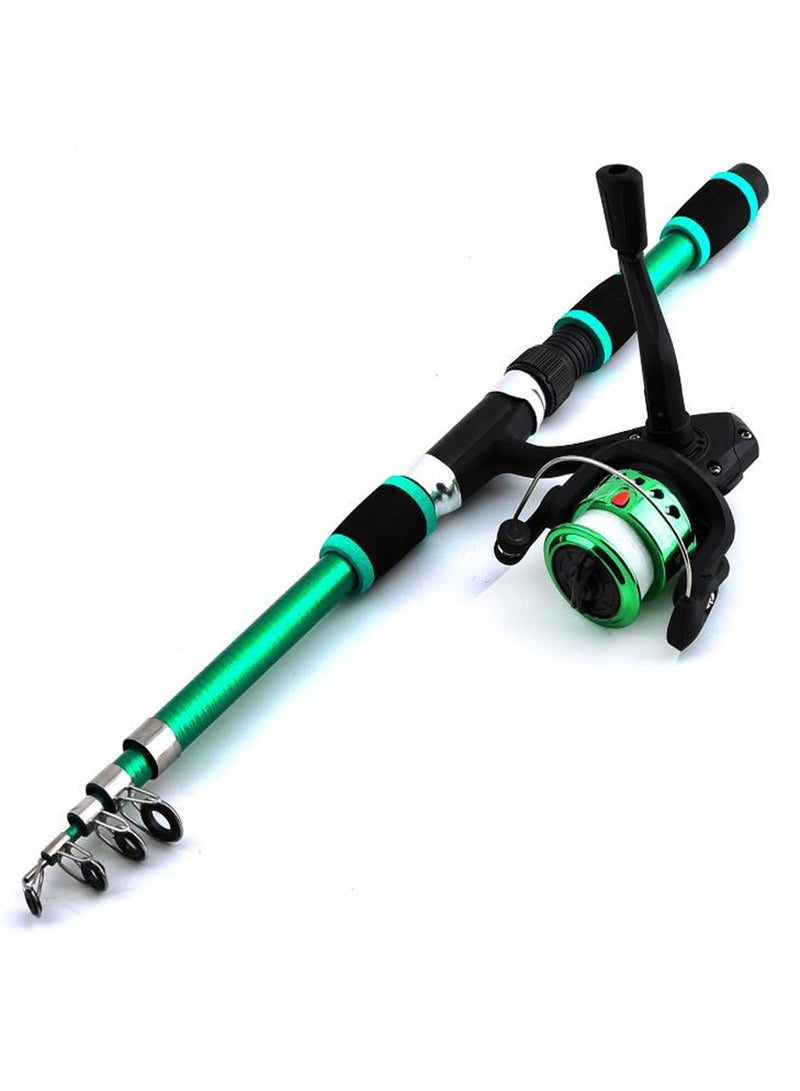 Arabest Lures Set Hard Sea Fishing Rod and Reel Combos, Portable Telescopic Fishing Rod and Reel Combo Kit, with Carrier Bag, Fishing Gear, Fishing Lures, Complete Sea Pole Kit - Image 2