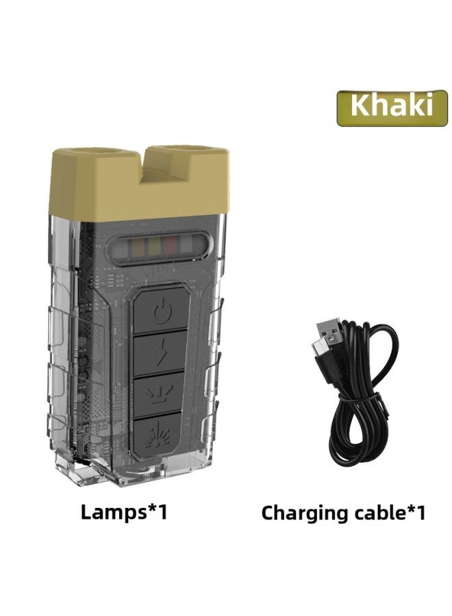✅New Mini Far And Near Double Light Source Lighting Backpack Clip Multi-function Portable Lamp 