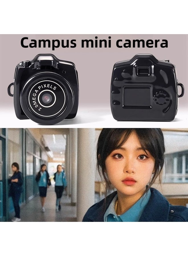 Mini Mini Small Camera Paraphernalia Photographable HD Pixel Student Party Campus Special Ccd Female-Color: Camera + Necklace (you Need To Bring Your Own Memory Card And Card Reader) (can Be Transferred To Mobile Phones And Videos)  - Image 3